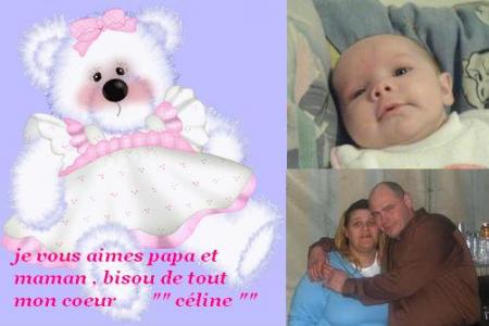 papa pierre , maman evelyne et moi celine